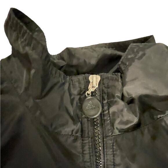 VTG Adodas black long sleeve windbreaker full zip jacket size large - Picture 2 of 14